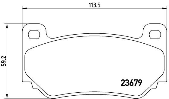A.B.S. P 52 018 BREMBO Bremsbelagsatz, Scheibenbremse